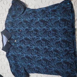 Tommy Hilfiger Large Floral Design Black Blue